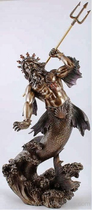 Bronze Statue Of Oceanus-rv501