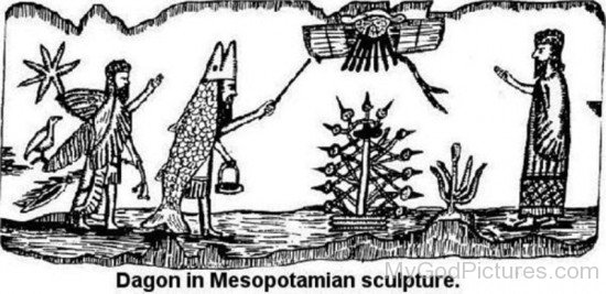 Dagon In Mesopotamian Sculpture-gt403