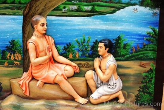 Devotee Greets Chaitanya Mahaprabhu-fd716