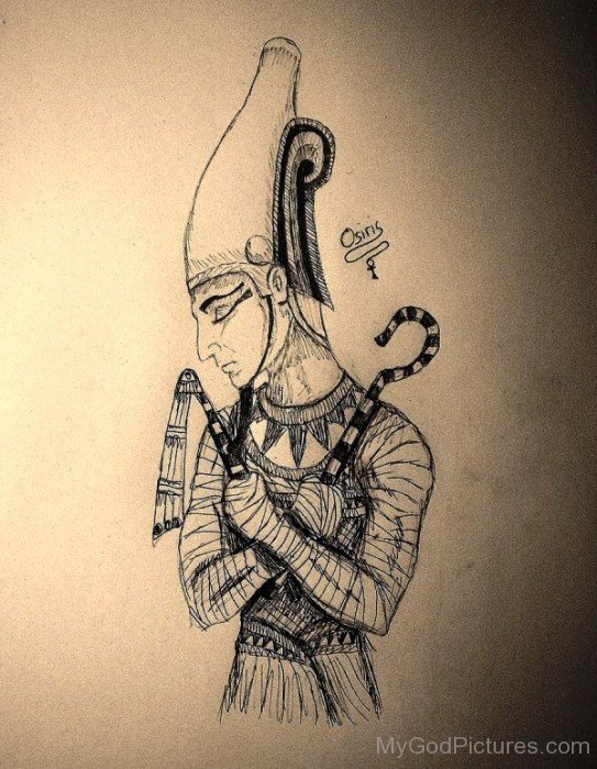Drawing Of God Osiris-re303