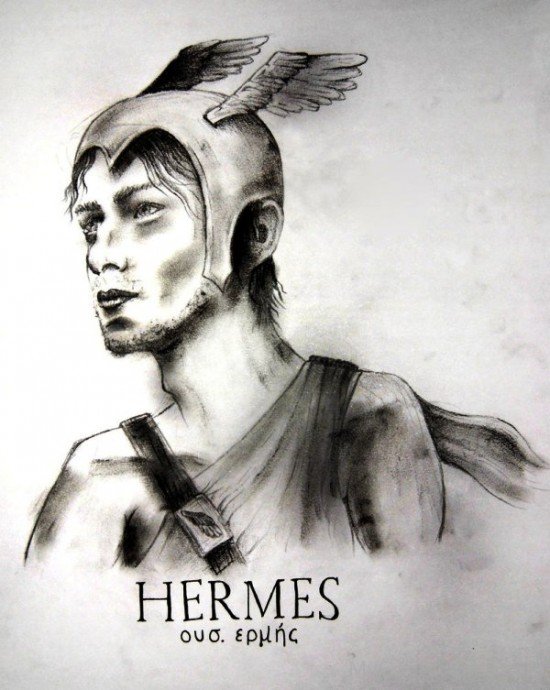 Drawing Of Hermes-yb603