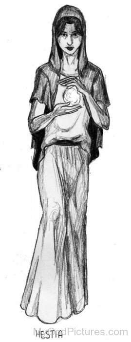Drawing Of Hestia-yn601