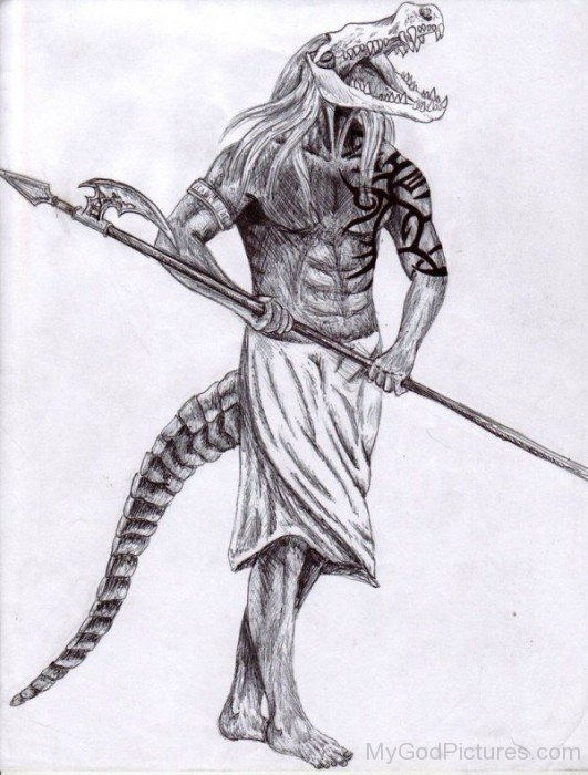 Drawing Of Sobek-vb502