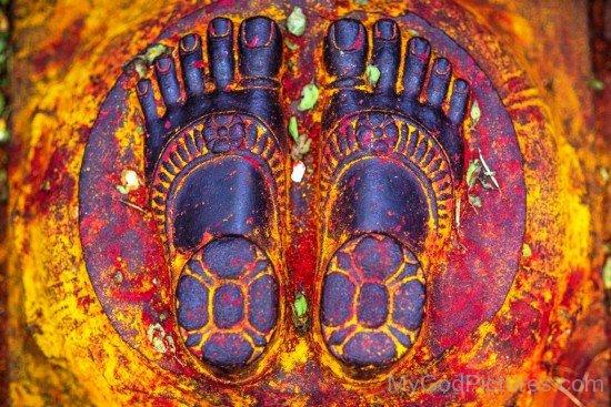 Foot Image Of Lord Venkateswara