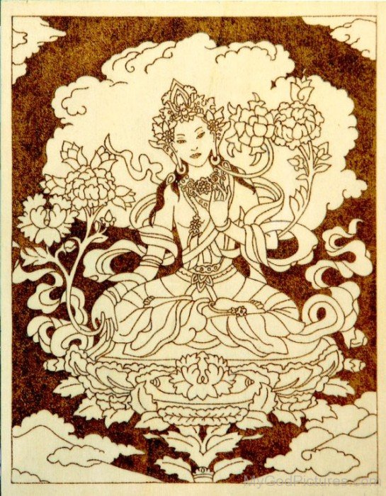 Frame Image Of Goddess Tara-gb3404