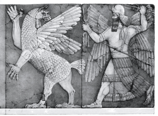 Frame Image Of Marduk And Tiamat-bj701