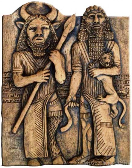 Gilgamesh And Enkidu-um104