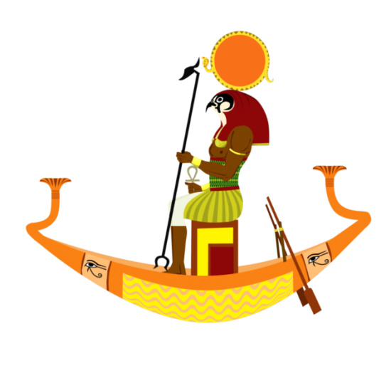 God Ra On Aten Boat-ve308