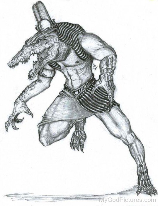 God Sobek Drawing-vb503