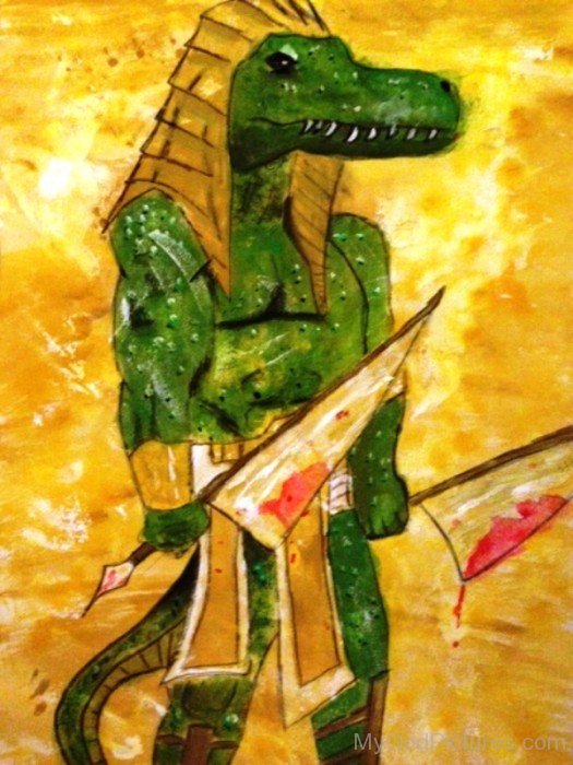 God Sobek Painting-vb505