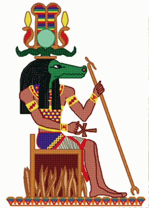 God Sobek Sitting Image-vb507