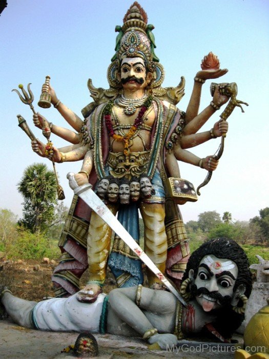 God Virabhadra Statue-uk803