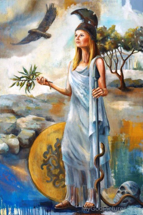 Goddess Athena Painting-rg510