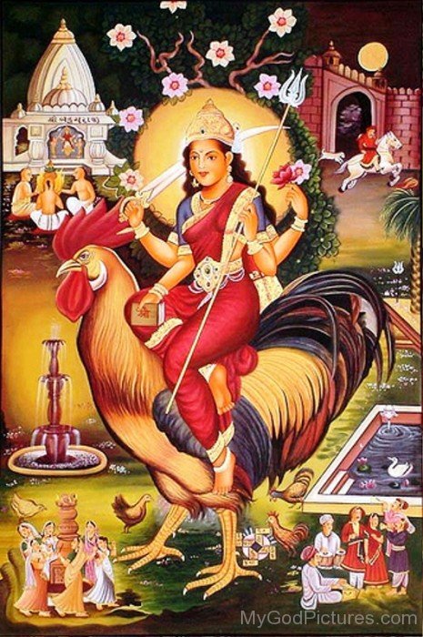 Goddess Bahuchara Picture-xc109