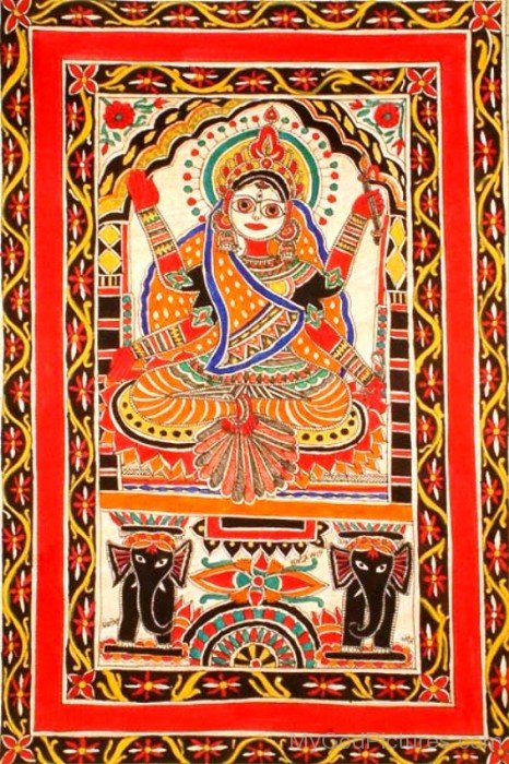 Goddess Bhuvaneshvari Portrait-re809