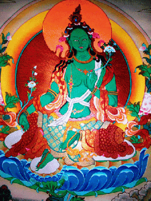 Goddess Green Tara Image-gb3405