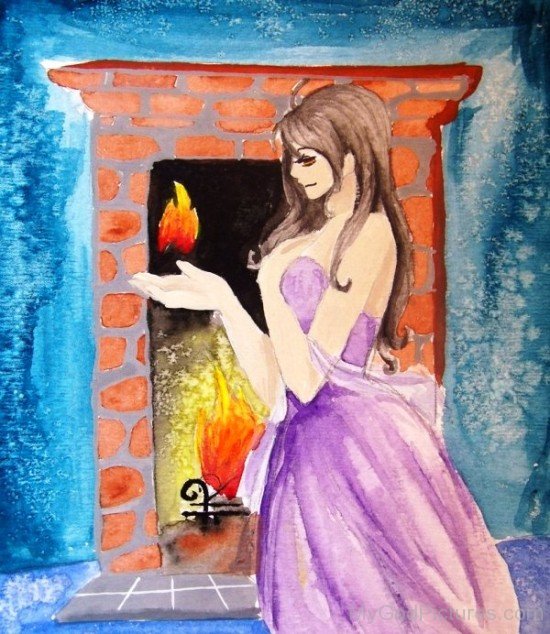 Goddess Hestia Painting-yn604