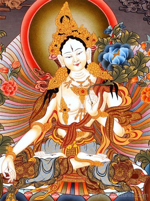 Goddess Of Long Life White Tara-gb3408