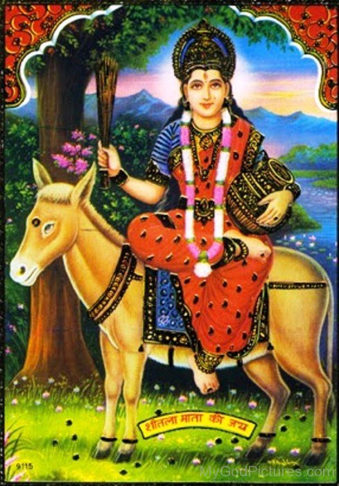 Goddess Shitala Mount On Donkey-rg503