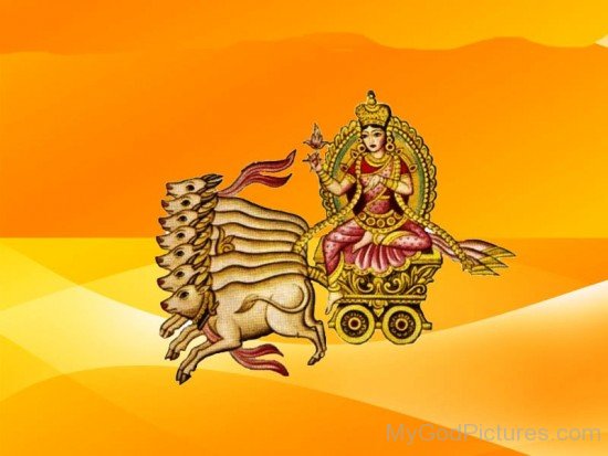 Goddess Ushas On Her Chariot-yb12