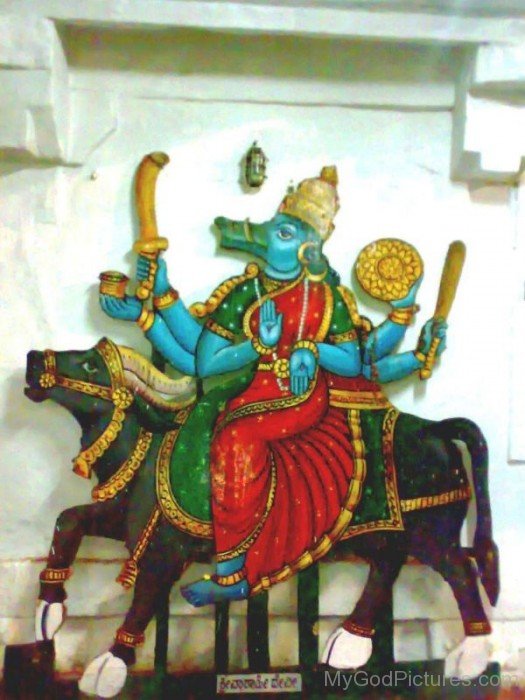 Goddess Varahi Mount On Buffalo-fd302