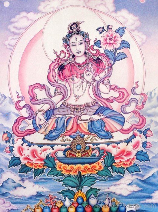 Goddess White Tara Image-gb3414
