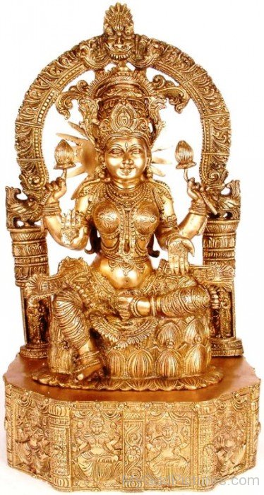 Golden Statue Of Padmavati-th206