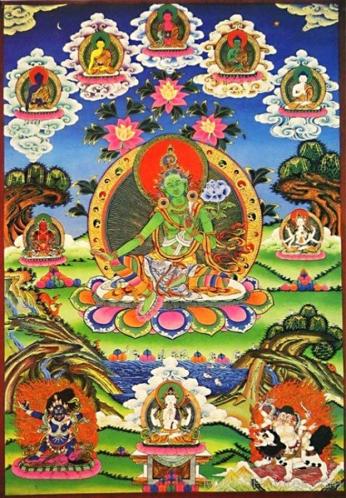 Green Tara Goddess Picture-gb3420