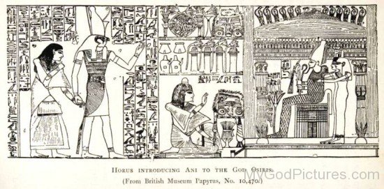 Horus Introducing Ani To The God Osiris-re319