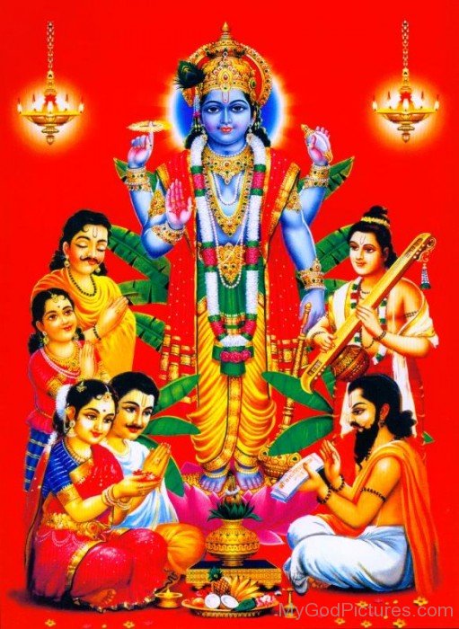 Image Of Lord Satyanarayana-ws206
