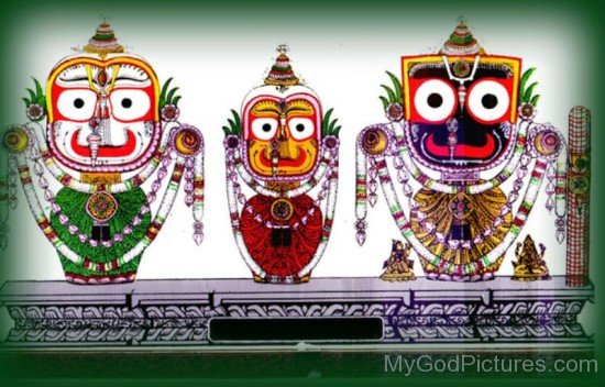 Jagannath With Balabhadra And Subhadra-we207