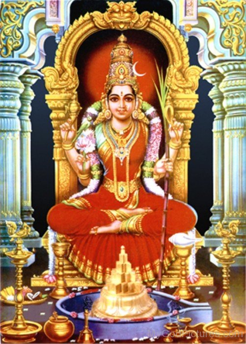 Kamakshi Goddess Picture-ty209