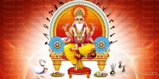 Lord Vishvakarma Picture-mv407