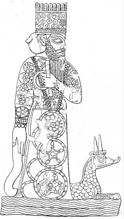 Marduk And His Dragon Mushussu-bj702