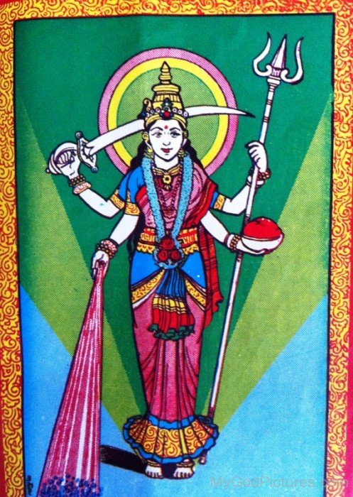 Painting Of Goddess Santoshi-bv909