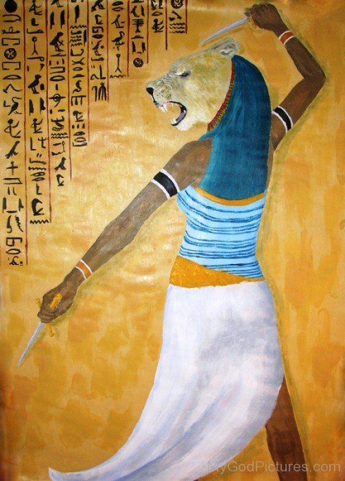 Painting-Of-Goddess-Sekhmet-tb510
