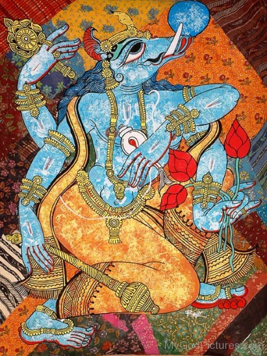 Painting Of Goddess Varahi -fd310
