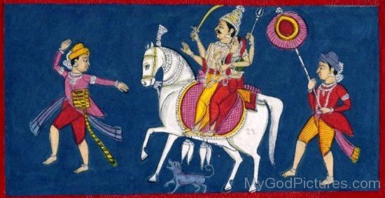 Painting Of Khandoba-ab26