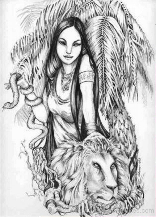 Pencil Drawing Of Inanna-yt613