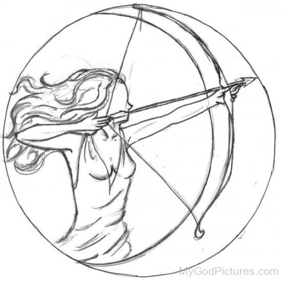 Pencil Sketch Of Artemis-ds421