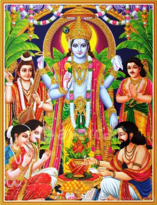 Picture Of Lord Satyanarayana-ws213