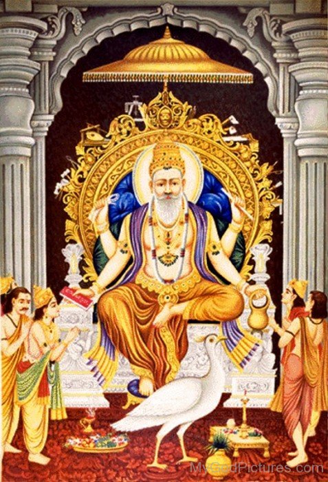 Picture Of Lord Vishvakarma-mv409