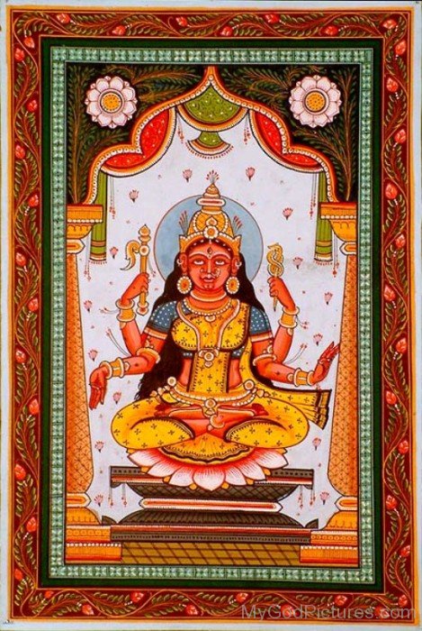 Portrait Of Goddess Bhuvaneshvari-re811