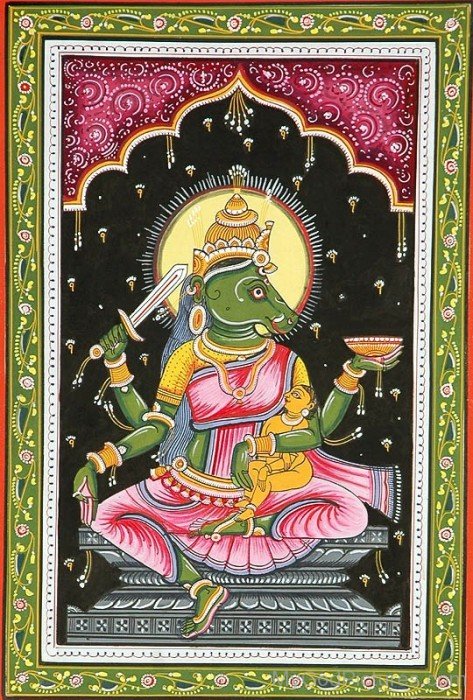 Portrait Of Goddess Varahi-fd311