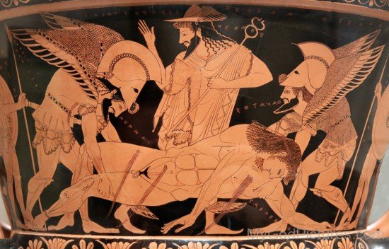 Portrait Of Hypnos,Thanatos,Sarpedon And Hermes