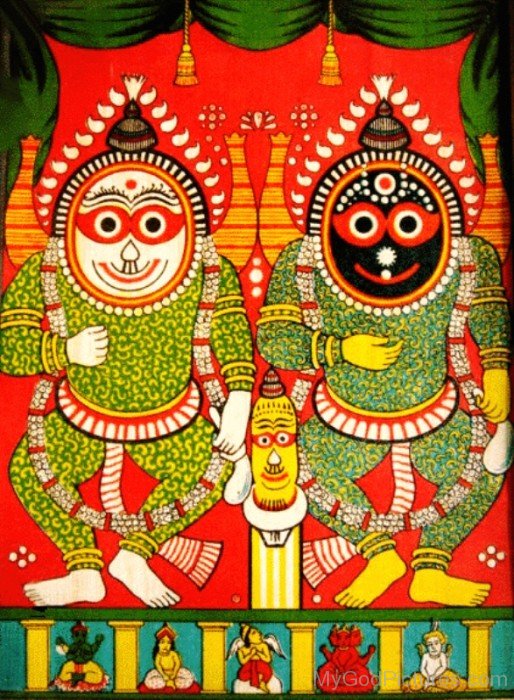 Portrait Of Jagannath,Balabhadra And Subhadra-we215