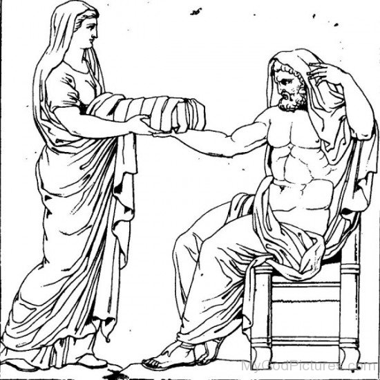 Rhea Giving Present To God Chronos-by514