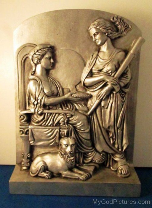 Sculpture Of Cybele And Hecate-gn607