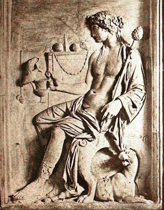 Sculpture Of Dionysus. 