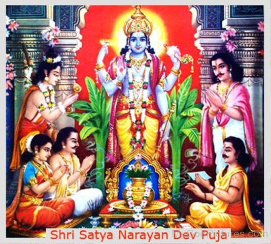 Frame Picture Of Lord Satyanarayana-ws201